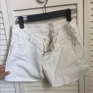 Women's White Denim Shorts